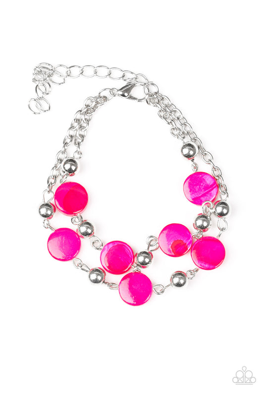 brought✽to✽you✽by✽blingflingbykat✽one-bay-at-a-time-pink-bracelet✽paparazzi-accessories