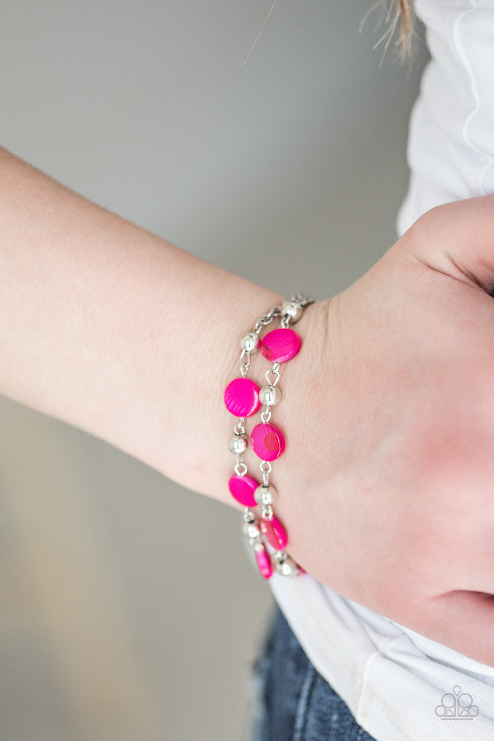 Paparazzi Accessories ✽ One BAY At A Time - Pink Bracelet✽Flat Rate Ship $4.50✽