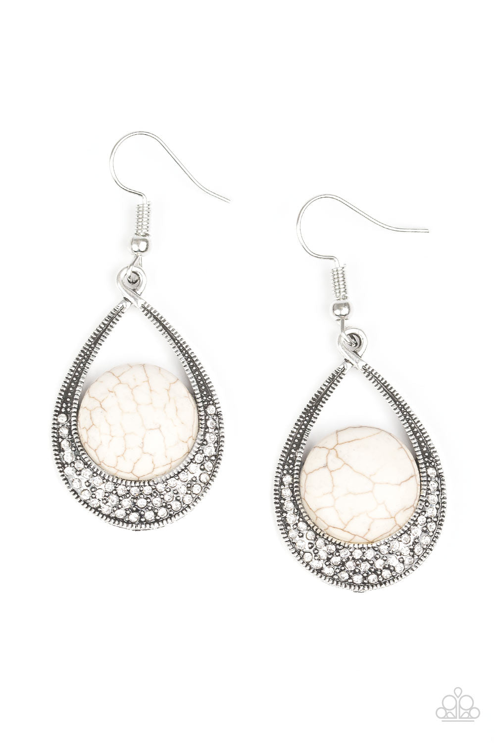 brought✽to✽you✽by✽blingflingbykat✽richly-rio-rancho-white-earrings✽paparazzi-accessories