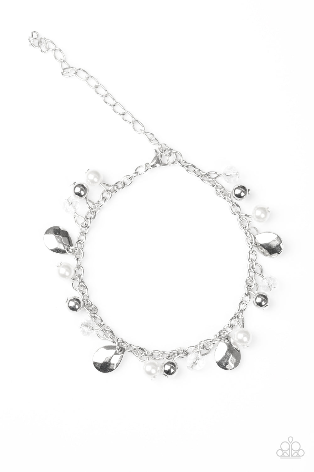 brought✽to✽you✽by✽blingflingbykat✽modestly-midsummer-white-bracelet✽paparazzi-accessories