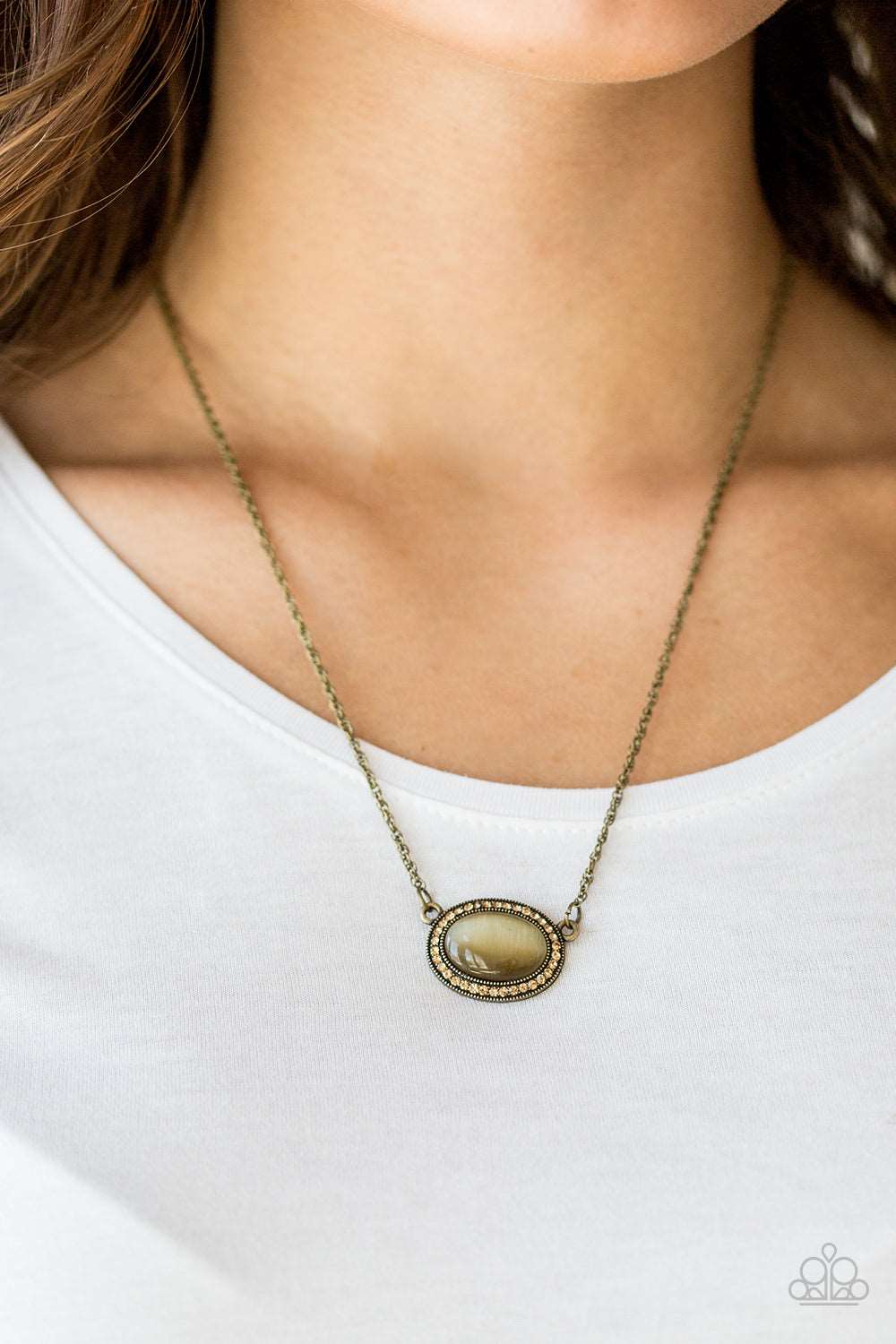 Paparazzi Accessories ✽ Anything GLOWS - Brass Necklace✽Flat Rate Ship $4.50✽