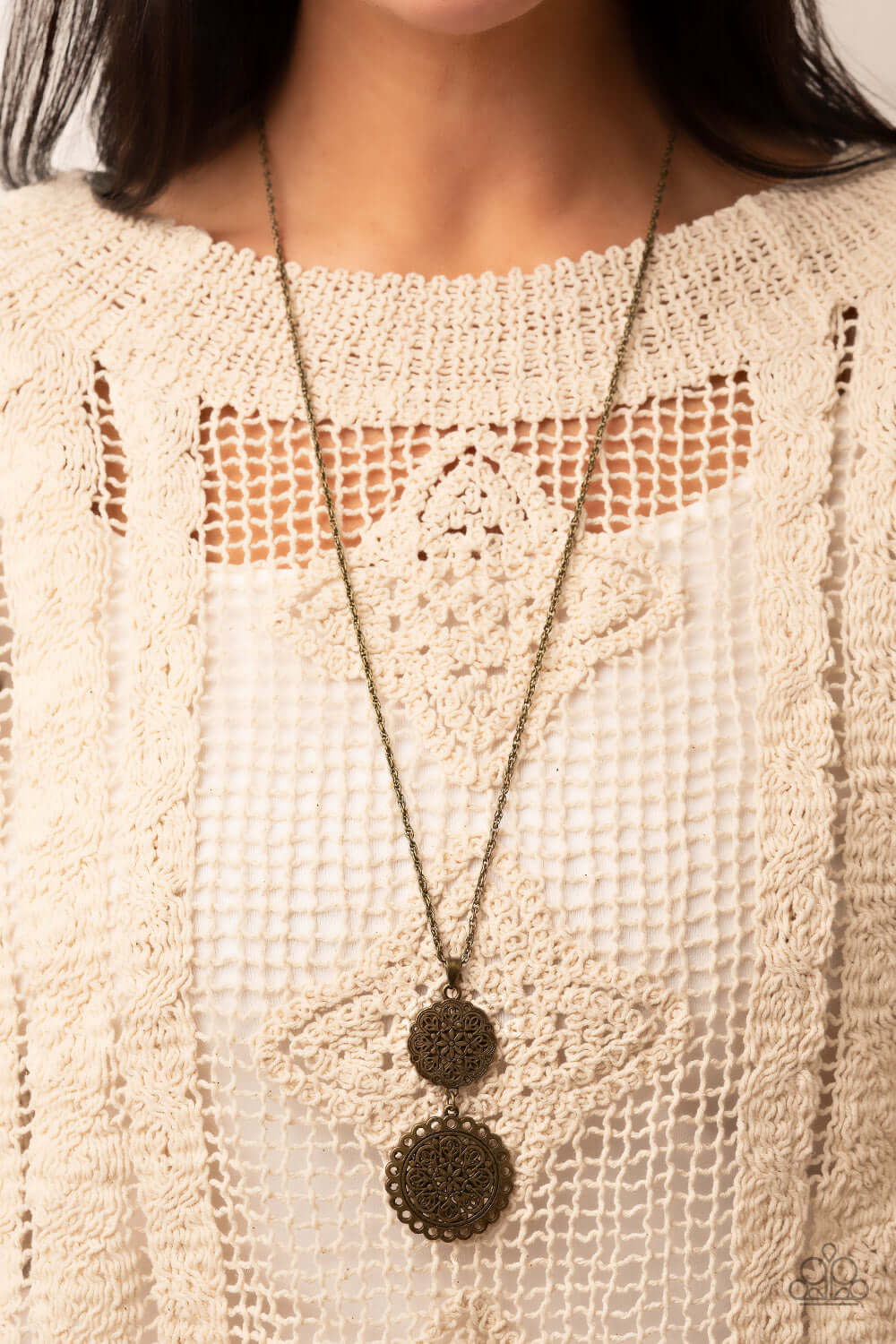 Paparazzi Accessories ❋Meet Me At The Garden Gate - Brass Necklace❋ Flat Rate Ship $4.50❋ - Image #2