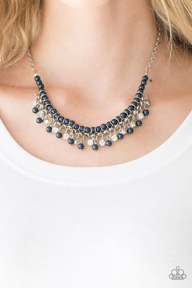 Paparazzi Accessories ✽A Touch of CLASSY - Blue Necklace✽Flat Rate Ship $4.50✽ - Image #2