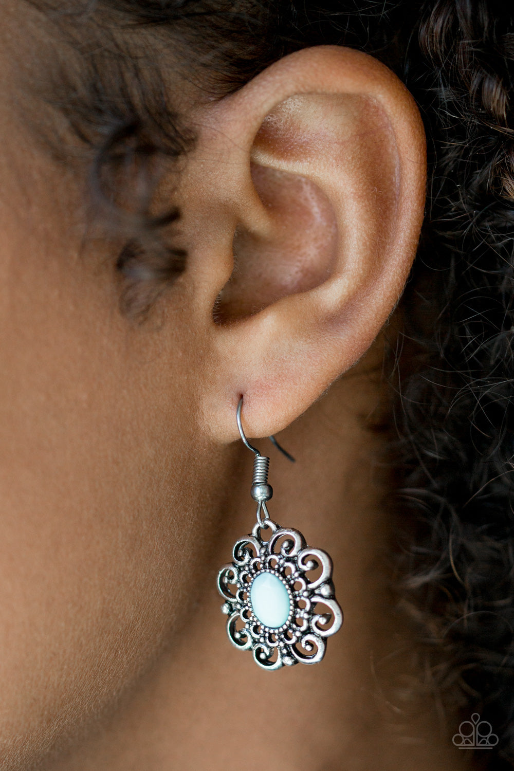 Paparazzi Accessories ✽ First and Foremost Flowers - Blue Earrings✽Flat Rate Ship $4.50✽