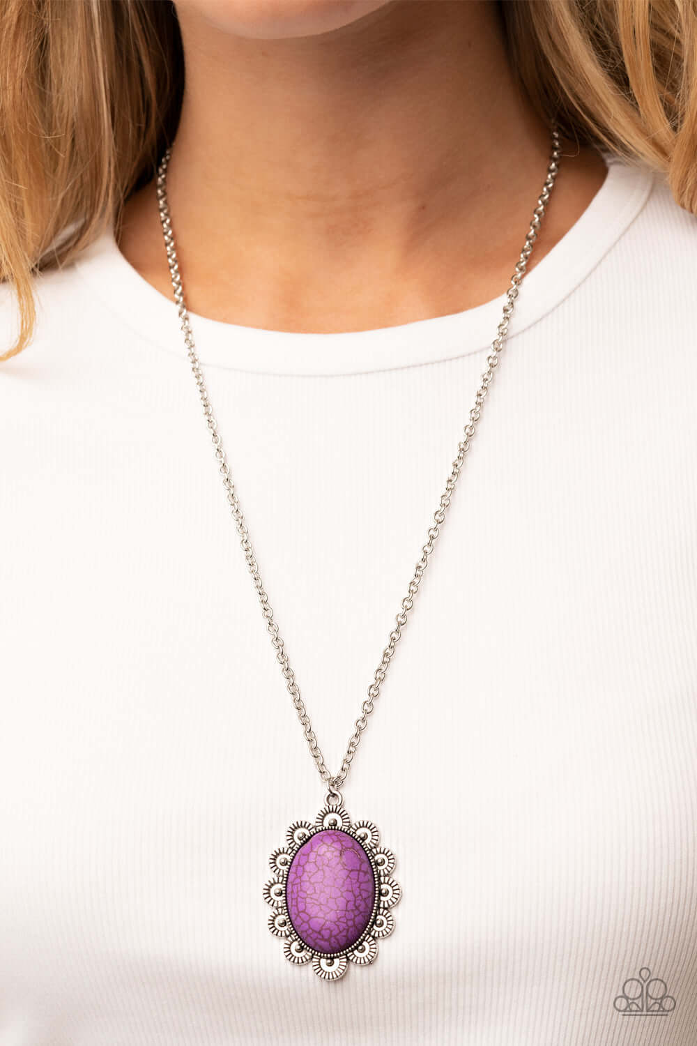 Paparazzi Accessories ❋Daisy Dotted Deserts - Purple Necklace❋ Flat Rate Ship $4.50❋ - Image #2