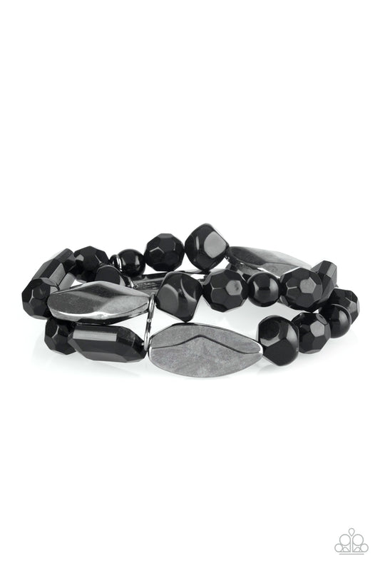 brought✽to✽you✽by✽blingflingbykat✽rockin-rock-candy-black-bracelet✽paparazzi-accessories