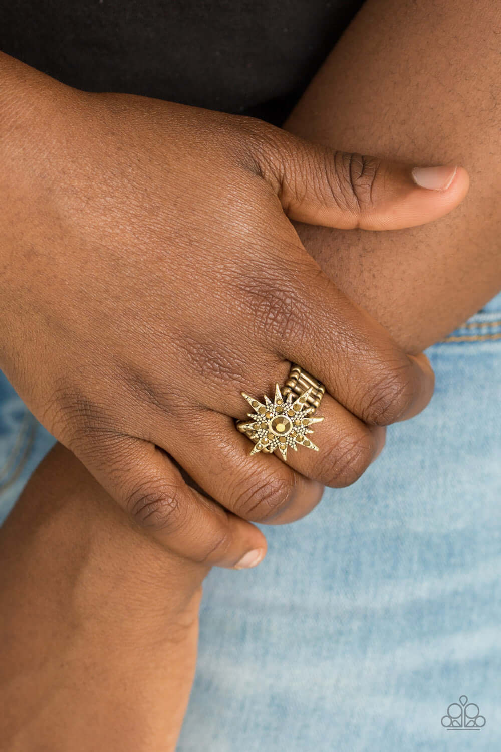 Paparazzi Accessories ✽ Super Stellar - Brass Ring✽Flat Rate Ship $4.50✽ - Image #2
