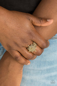 Paparazzi Accessories ✽ Super Stellar - Brass Ring✽Flat Rate Ship $4.50✽ - Image #2