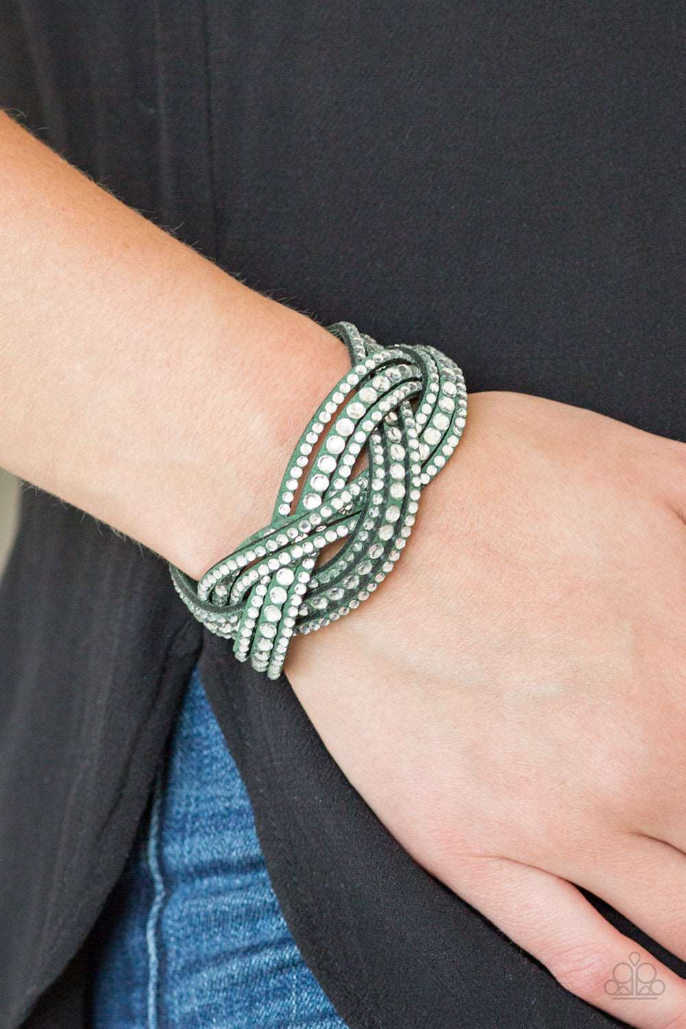 Paparazzi Accessories ✽ Bring On The Bling - Green Bracelet✽Flat Rate Ship $4.50✽