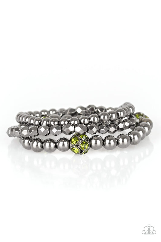 brought✽to✽you✽by✽blingflingbykat✽noticeably-noir-green-bracelet✽paparazzi-accessories