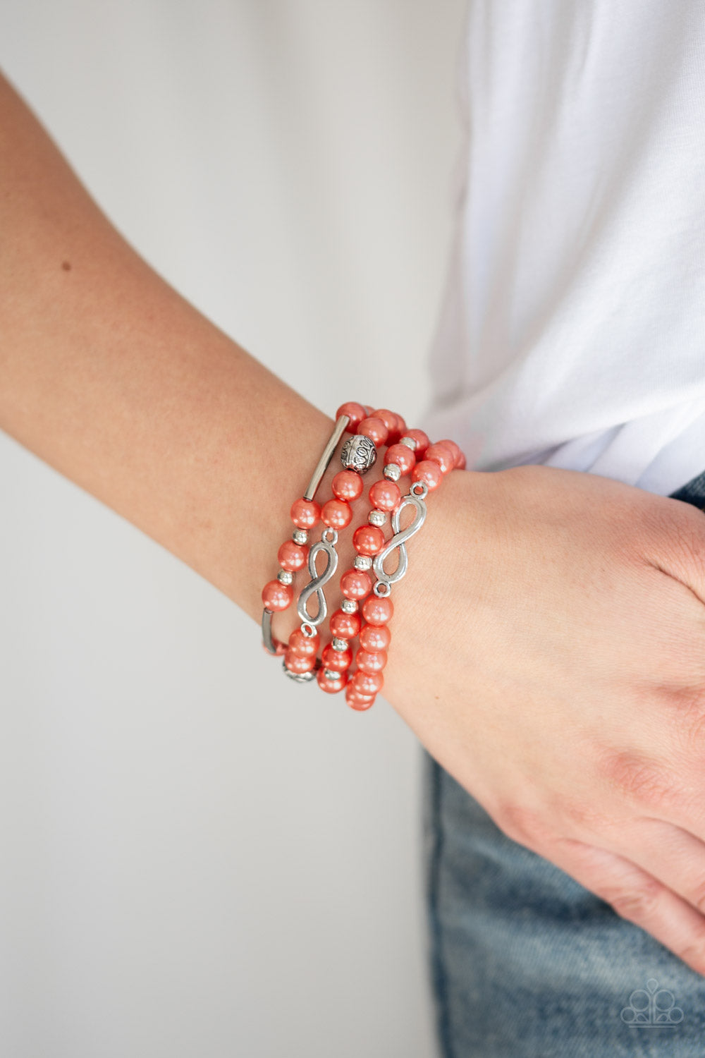 Paparazzi Accessories ✽ Limitless Luxury - Orange Bracelet✽Flat Rate Ship $4.50✽