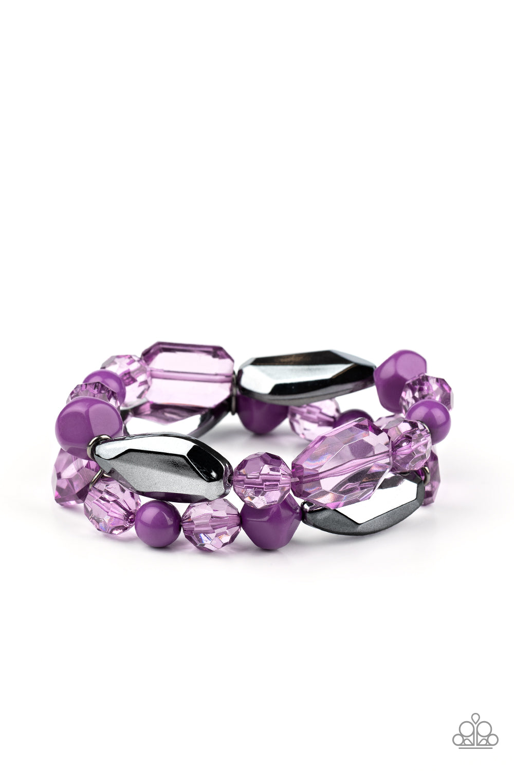 brought✽to✽you✽by✽blingflingbykat✽rockin-rock-candy-purple-bracelet✽paparazzi-accessories