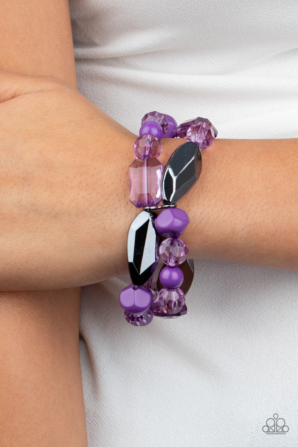 Paparazzi Accessories ✽ Rockin Rock Candy - Purple Bracelet✽Flat Rate Ship $4.50✽