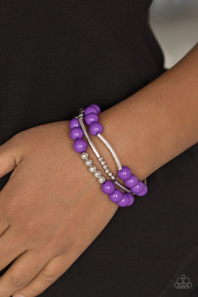 Paparazzi Accessories ✽New Adventures - Purple Bracelet✽Flat Rate Ship $4.50✽