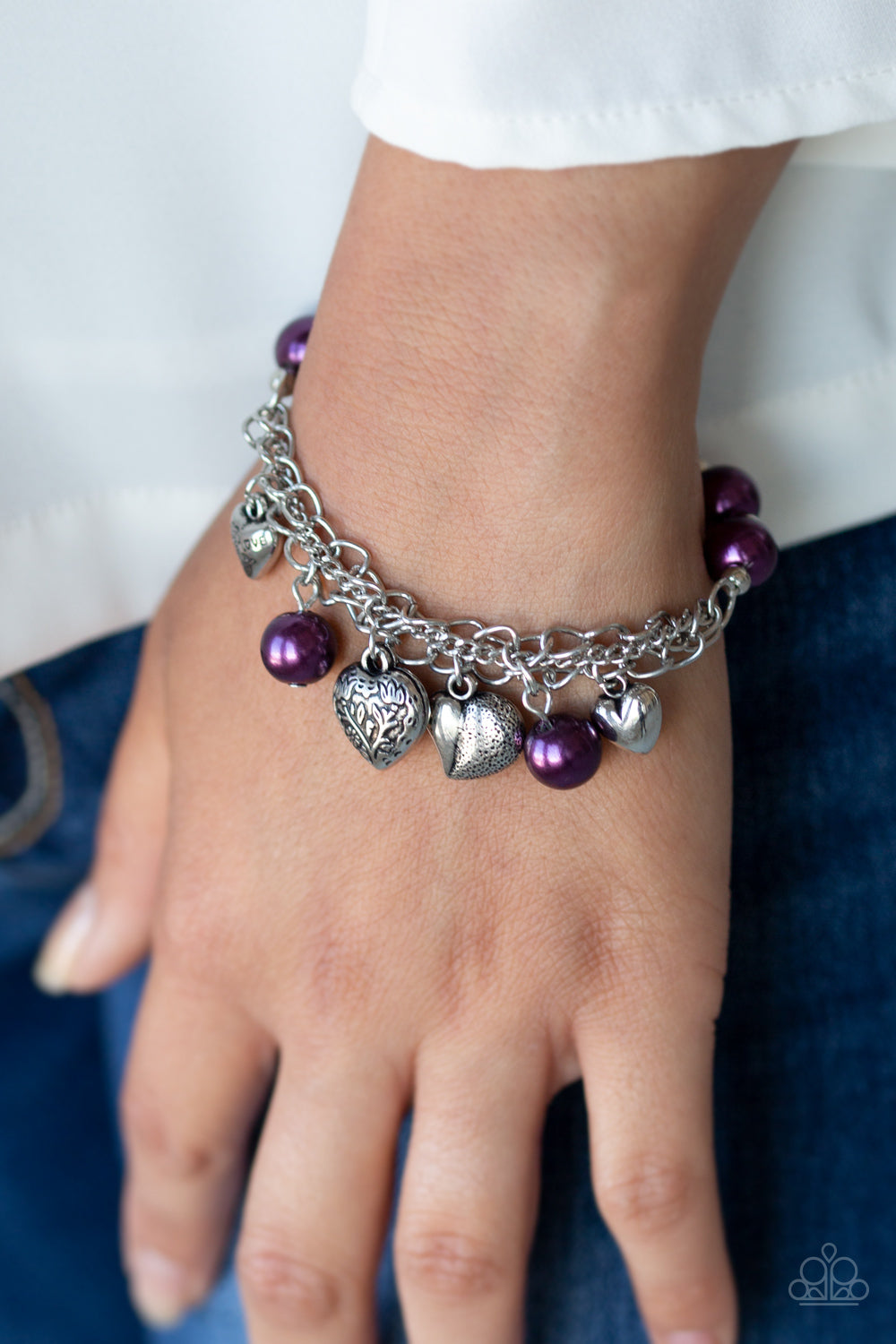 Paparazzi Accessories ✽ More Amour - Purple Bracelet✽Flat Rate Ship $4.50✽