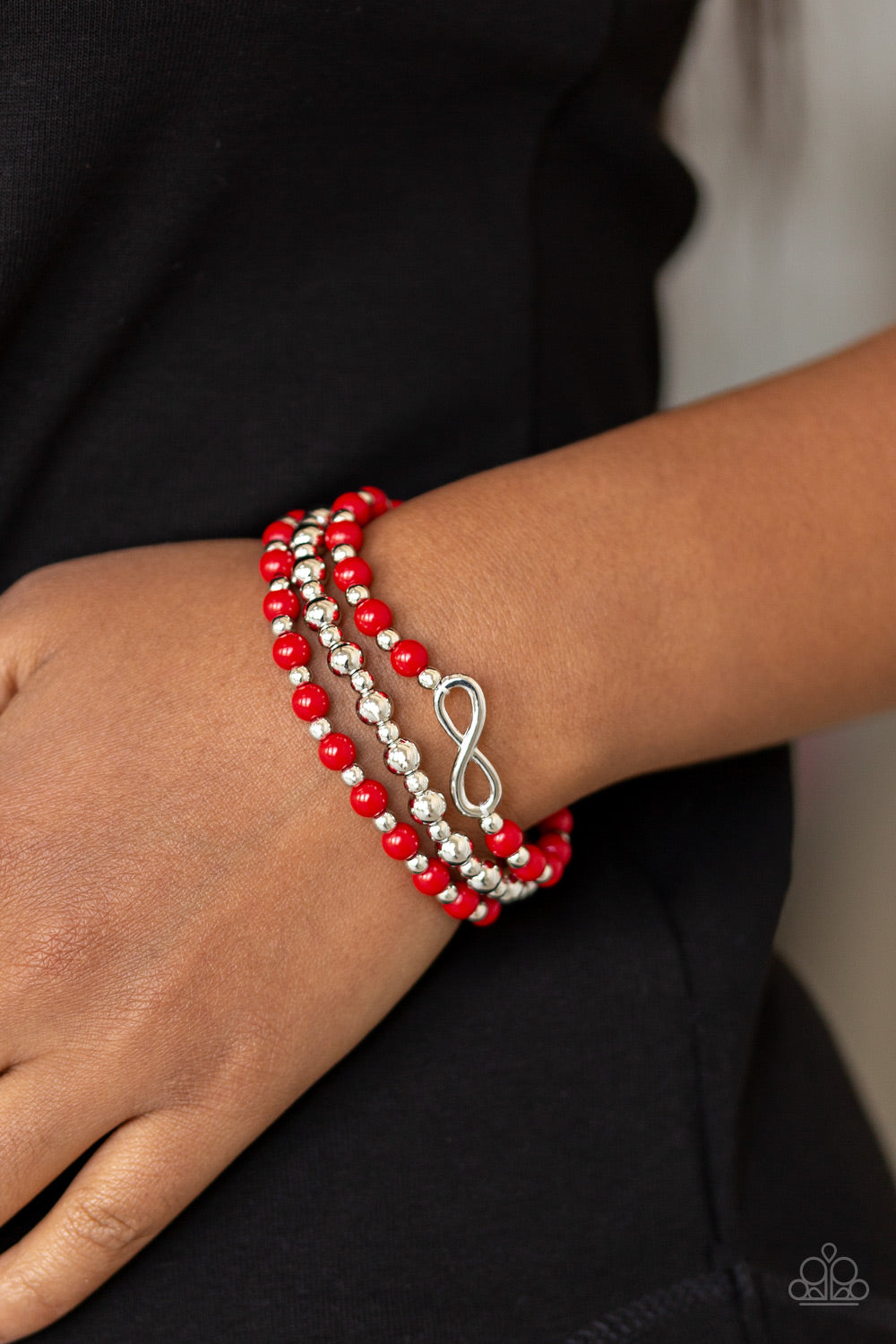 Paparazzi Accessories ✽ Immeasurably Infinite - Red Bracelet✽Flat Rate Ship $4.50✽