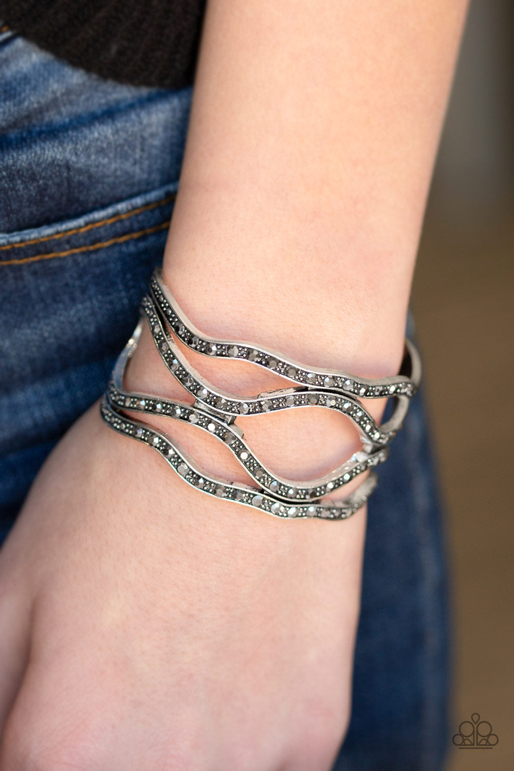Paparazzi Accessories ✽ Speaks Volumes - Silver Bracelet✽Flat Rate Ship $4.50✽