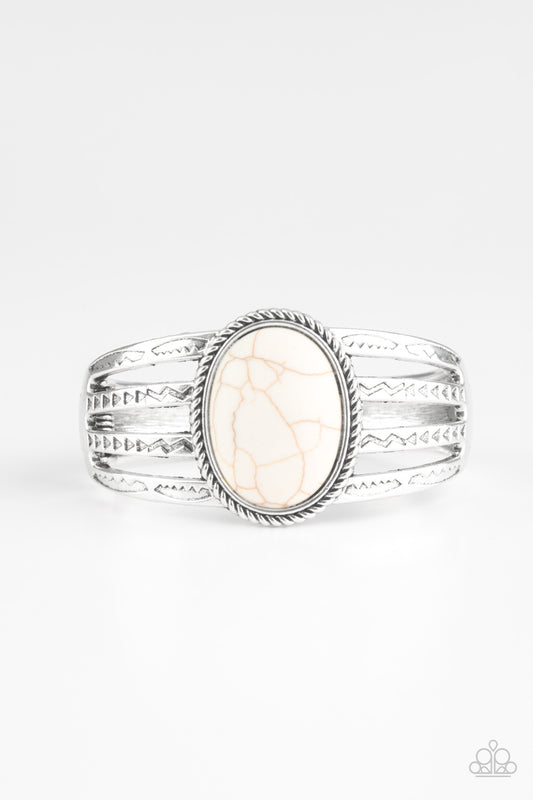 brought✽to✽you✽by✽blingflingbykat✽desert-glyphs-white-bracelet✽paparazzi-accessories