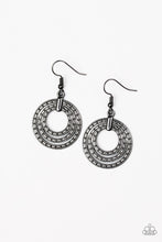 Load image into Gallery viewer, brought✽to✽you✽by✽blingflingbykat✽open-plains-black-earrings✽paparazzi-accessories
