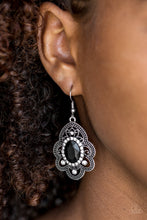 Load image into Gallery viewer, Paparazzi Accessories ✽ Reign Supreme - Black Earrings✽Flat Rate Ship $4.50✽
