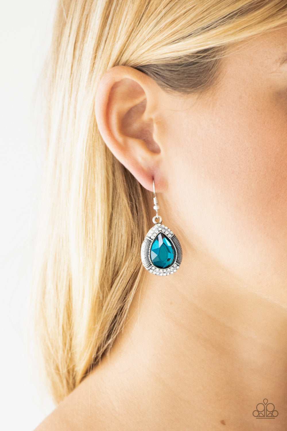 Paparazzi Accessories ✽ Grandmaster Shimmer - Blue Earrings✽Flat Rate Ship $4.50✽