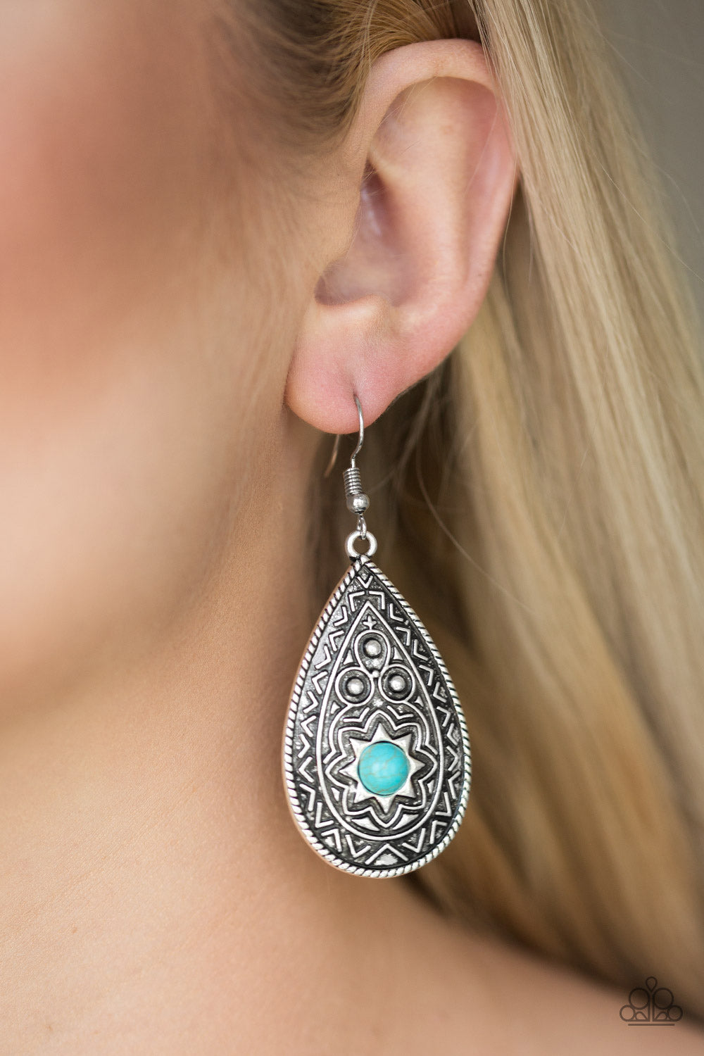 Paparazzi Accessories ✽ Summer Sol - Blue Earrings✽Flat Rate Ship $4.50✽