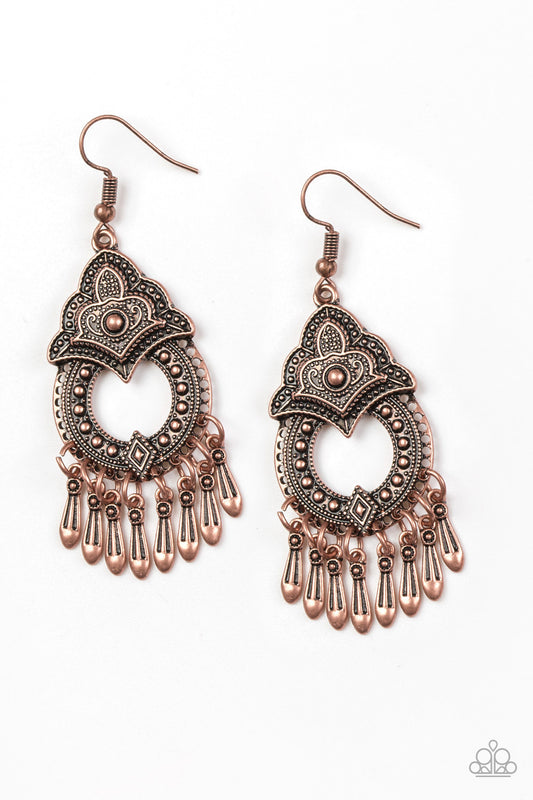 brought✽to✽you✽by✽blingflingbykat✽new-delhi-native-copper-earrings✽paparazzi-accessories