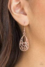 Load image into Gallery viewer, Paparazzi Accessories ✽ Always Be VINE - Rose Gold Earrings✽Flat Rate Ship $4.50✽
