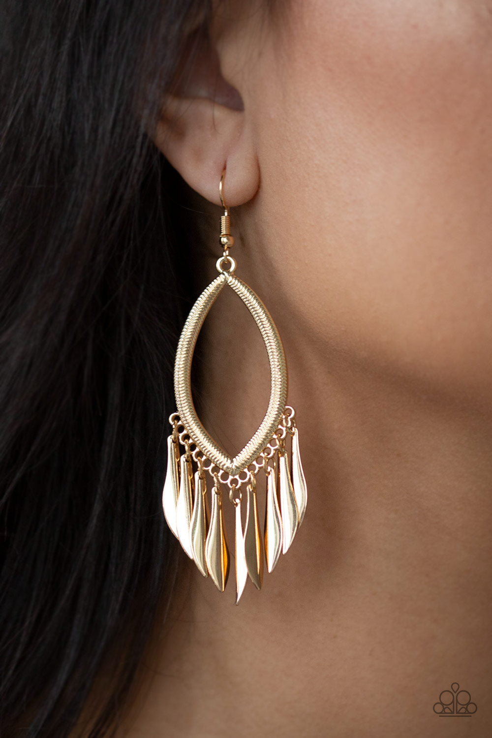 Paparazzi Accessories ✽ My FLAIR Lady - Gold Earrings✽Flat Rate Ship $4.50✽
