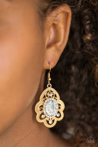 Paparazzi Accessories ✽ Reign Supreme - Gold Earrings✽Flat Rate Ship $4.50✽