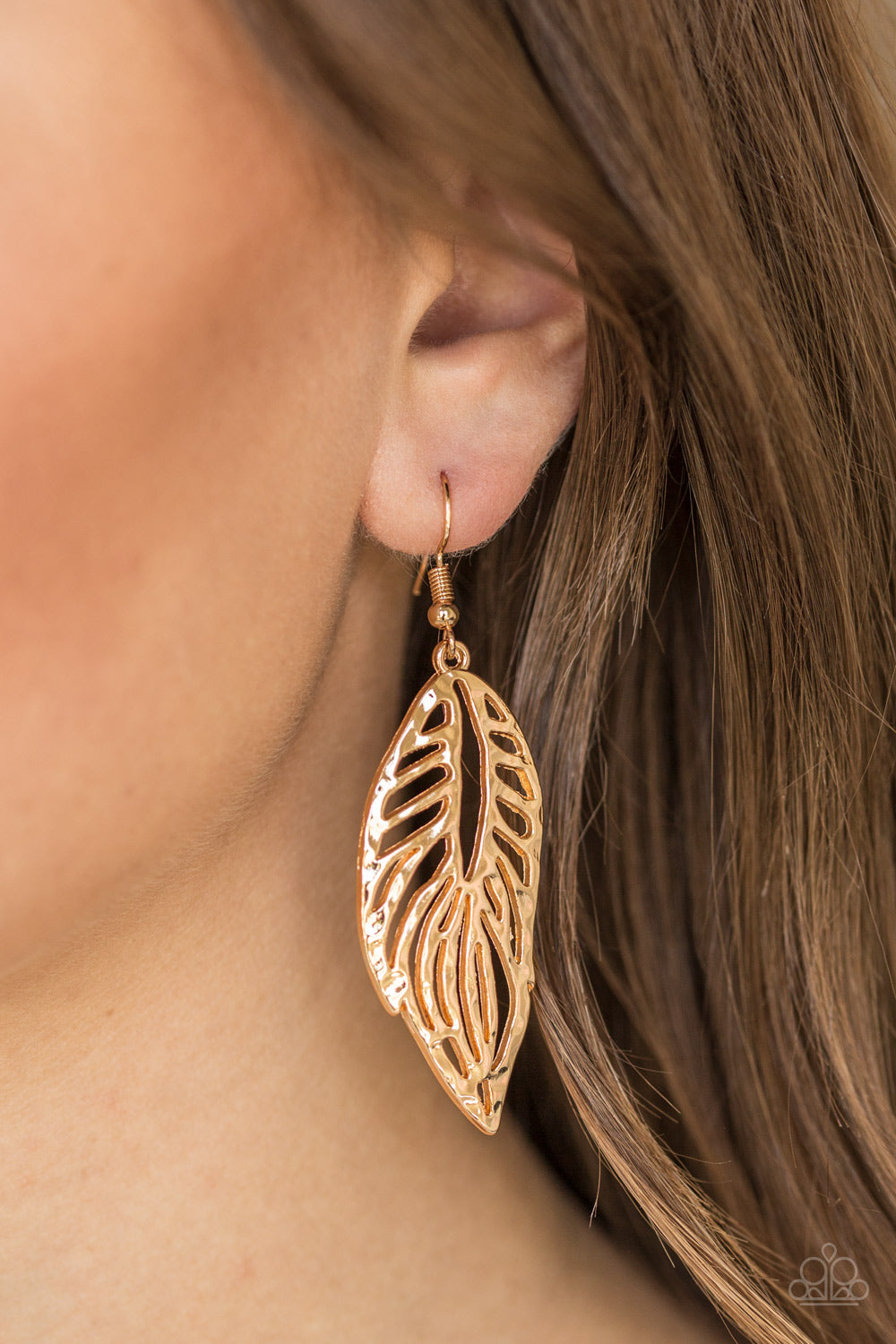 Paparazzi Accessories ✽ Come Home To Roost - Gold Earrings✽Flat Rate Ship $4.50✽