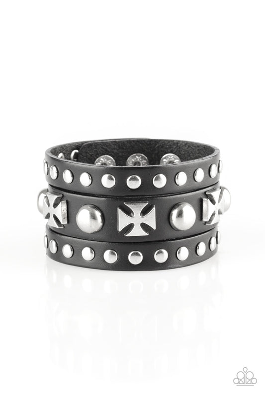 brought✽to✽you✽by✽blingflingbykat✽chopper-central-black-bracelet✽paparazzi-accessories