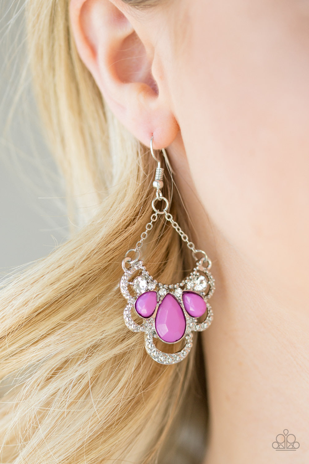 Paparazzi Accessories ✽ Caribbean Royalty - Purple Earrings✽Flat Rate Ship $4.50✽