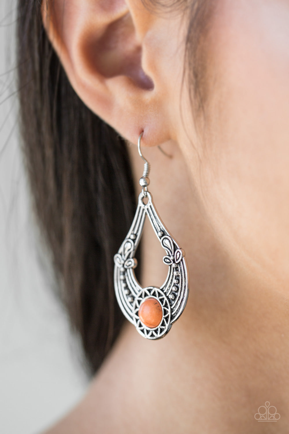Paparazzi Accessories ✽ Sol Sonata - Orange Earrings✽Flat Rate Ship $4.50✽