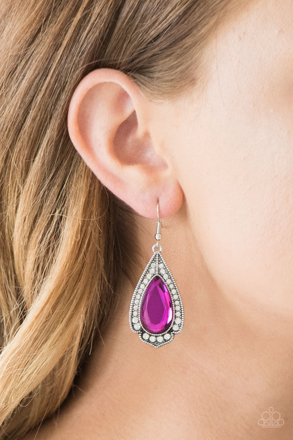 Paparazzi Accessories ✽ Superstar Stardom - Pink Earrings✽Flat Rate Ship $4.50✽