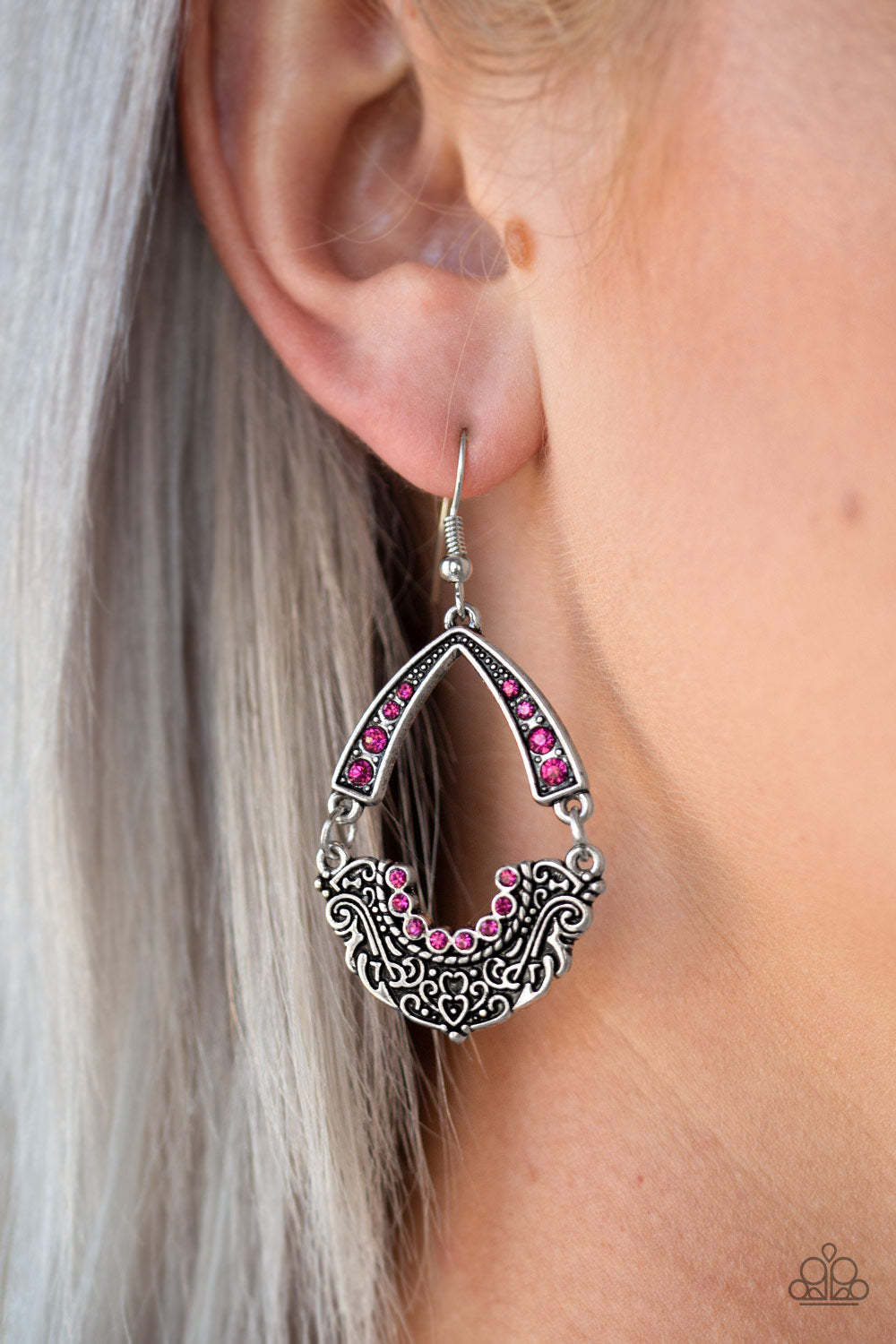 Paparazzi Accessories ✽ Royal Engagement - Pink Earrings✽Flat Rate Ship $4.50✽