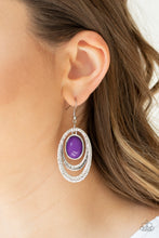 Load image into Gallery viewer, Paparazzi Accessories ✽ Seaside Spinster - Purple Earrings✽Flat Rate Ship $4.50✽

