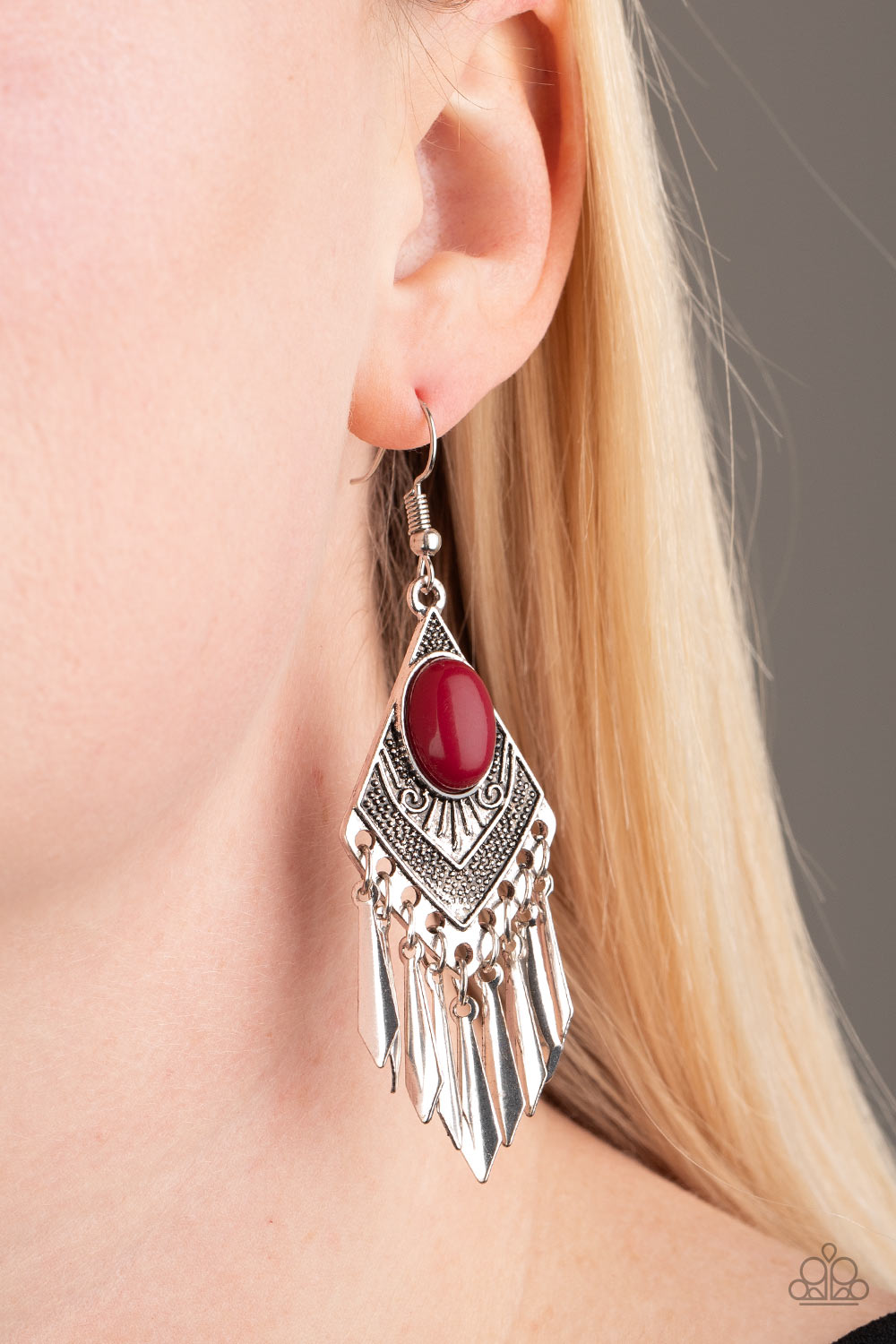 Paparazzi Accessories ✽ Mostly Monte-ZUMBA - Red Earrings✽Flat Rate Ship $4.50✽
