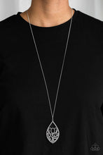 Load image into Gallery viewer, Paparazzi Accessories ✽ Eden Enchantment - Silver Necklace✽Flat Rate Ship $4.50✽ - Image #2
