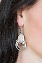 Load image into Gallery viewer, Paparazzi Accessories ✽Real Queen - White Earrings✽Flat Rate Ship $4.50✽
