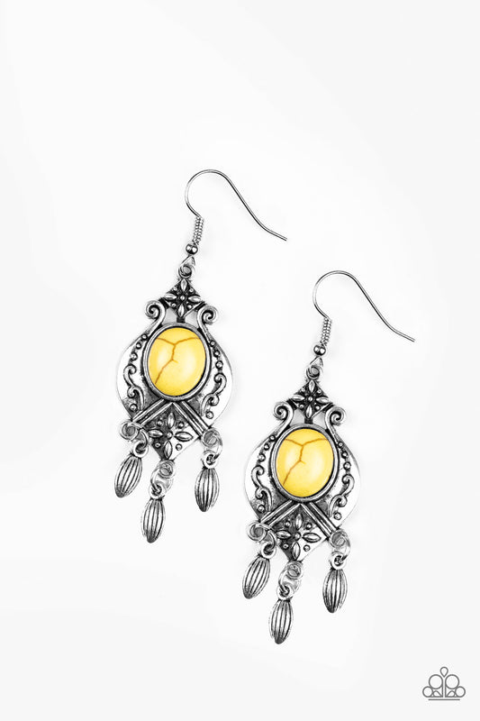 brought✽to✽you✽by✽blingflingbykat✽enchantingly-environmentalist-yellow-earrings✽paparazzi-accessories
