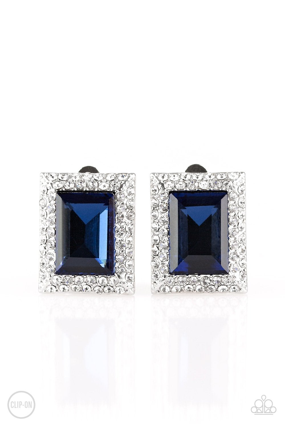 Paparazzi Accessories ✽Crowned Couture- - Blue Clip-On✽ Flat Rate Ship $4.50✽