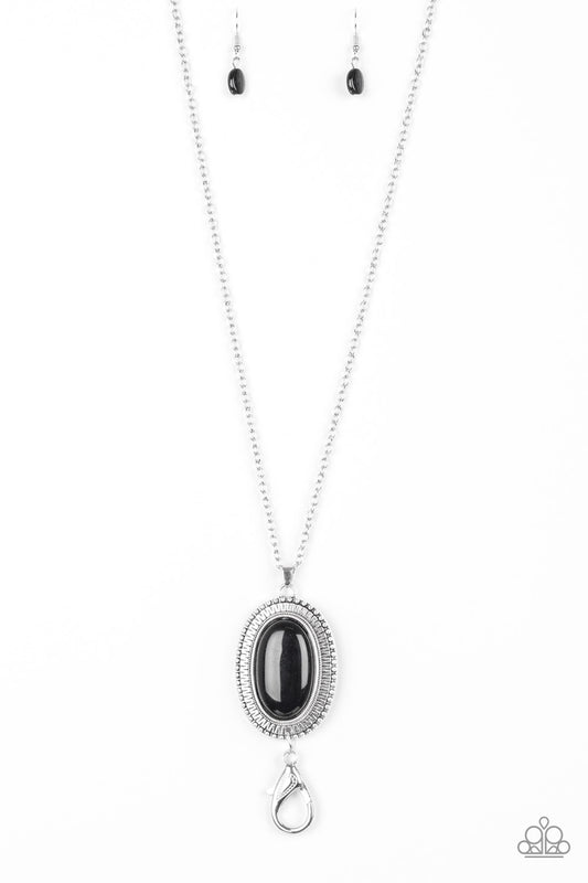 brought✽to✽you✽by✽blingflingbykat✽practical-prairie-black-lanyard-lanyard✽paparazzi-accessories