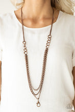 Load image into Gallery viewer, Paparazzi Accessories ✽ Mechanical Mayhem - Copper Lanyard✽Flat Rate Ship $4.50✽
