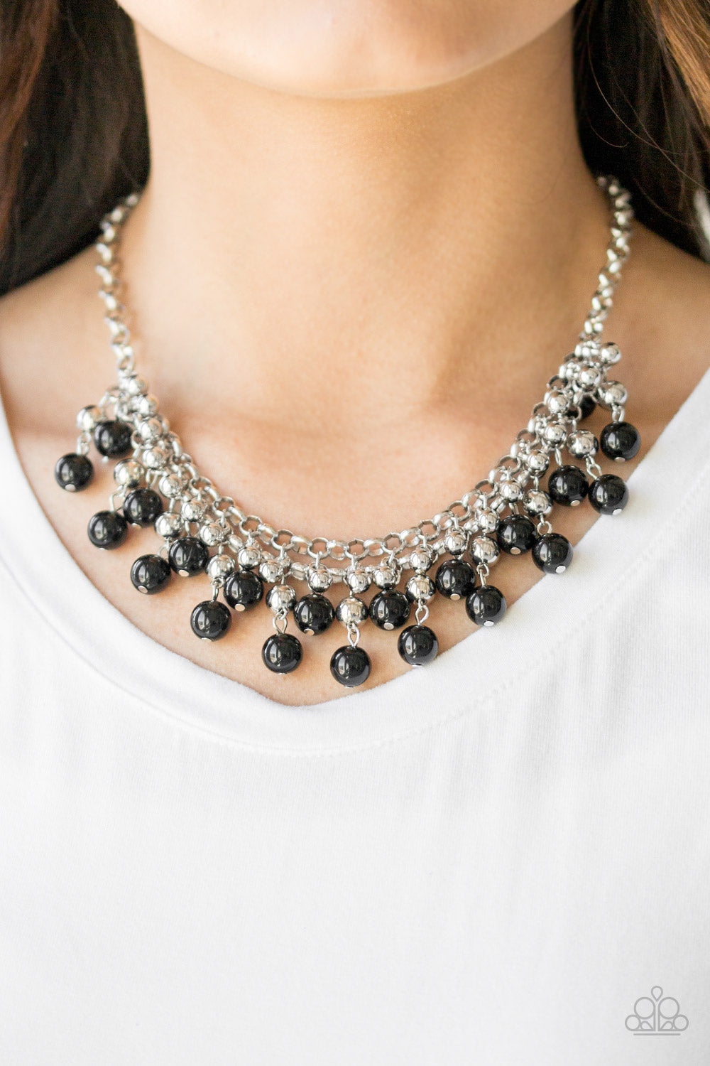 Paparazzi Accessories ✽ Friday Night Fringe - Black Necklace✽Flat Rate Ship $4.50✽