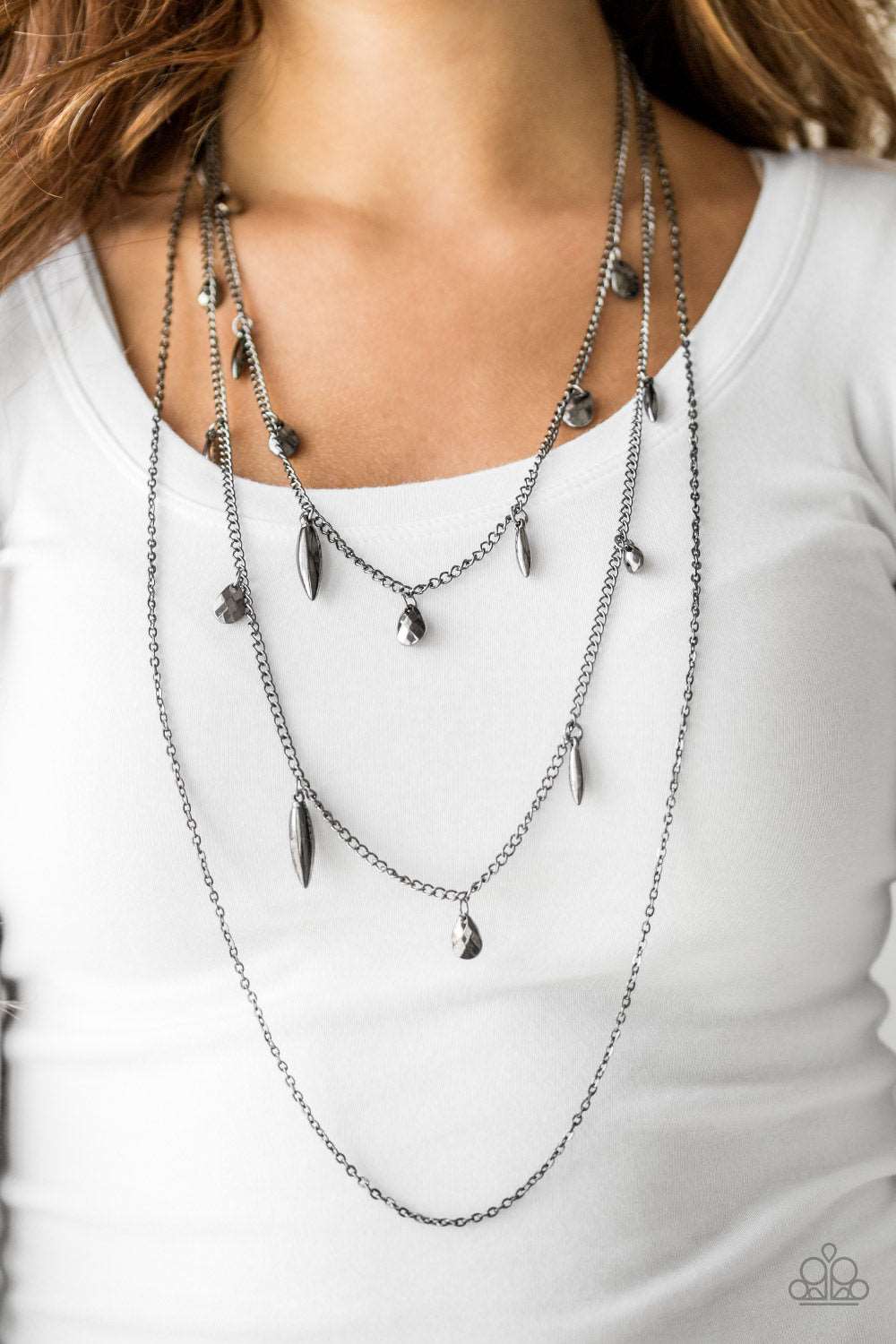 Paparazzi Accessories ✽ Bravo Bravado - Black Necklace✽Flat Rate Ship $4.50✽