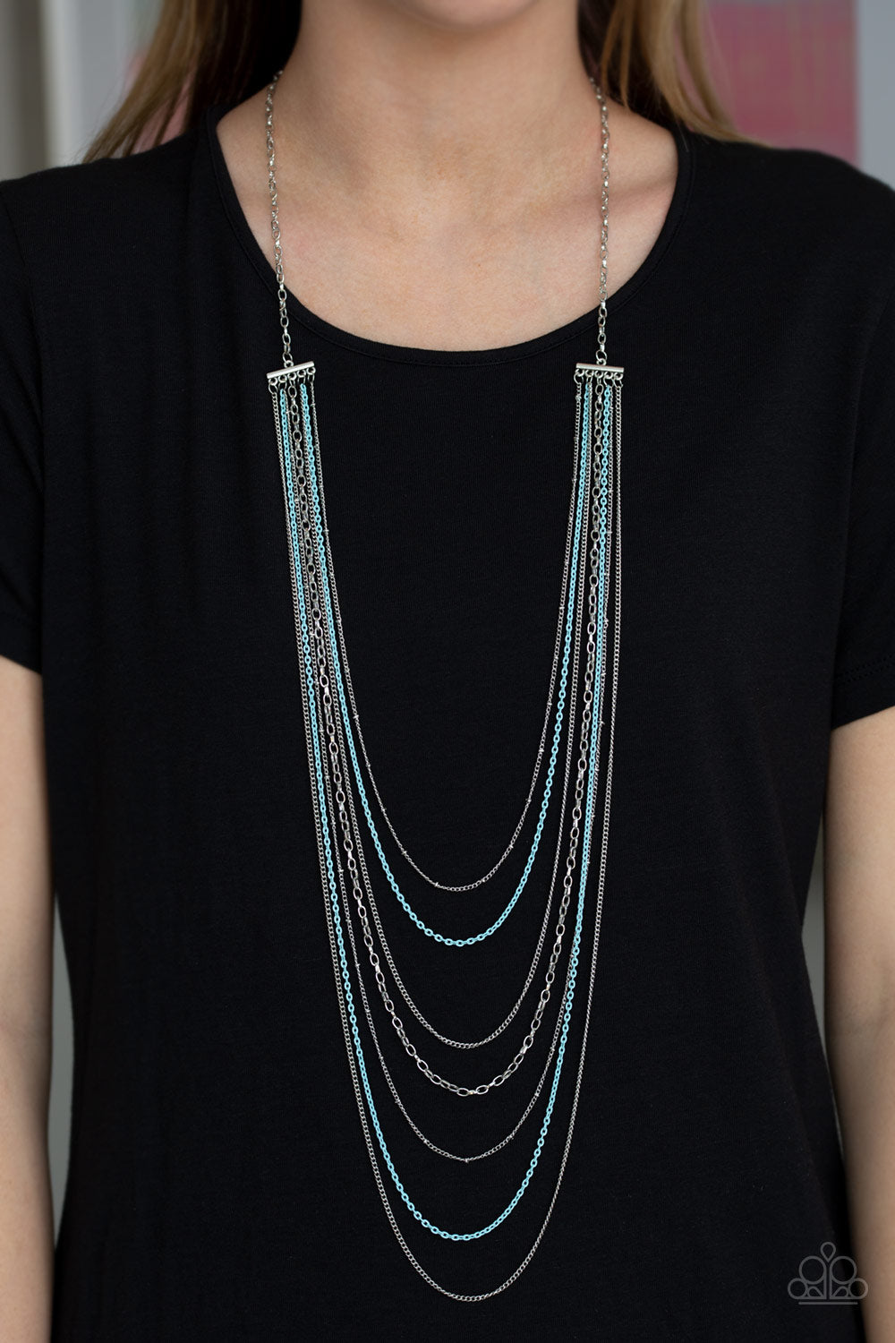 Paparazzi Accessories ✽ Radical Rainbows - Blue Necklace✽Flat Rate Ship $4.50✽