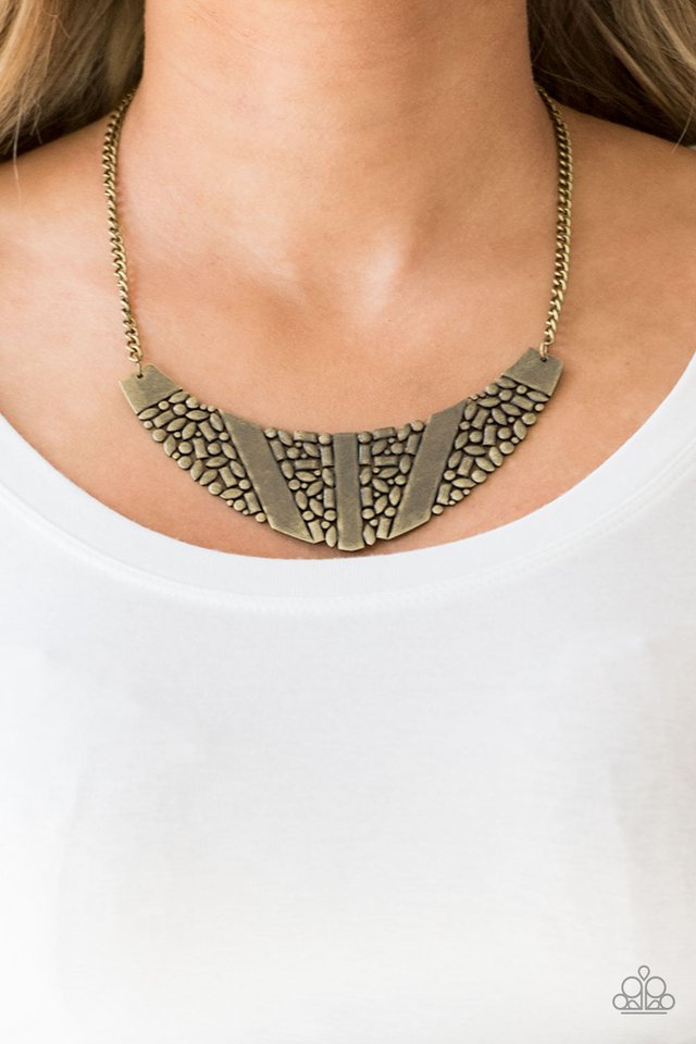 Paparazzi Accessories ❋Terra Trailbreaker - Brass Necklace❋ Flat Rate Ship $4.50❋