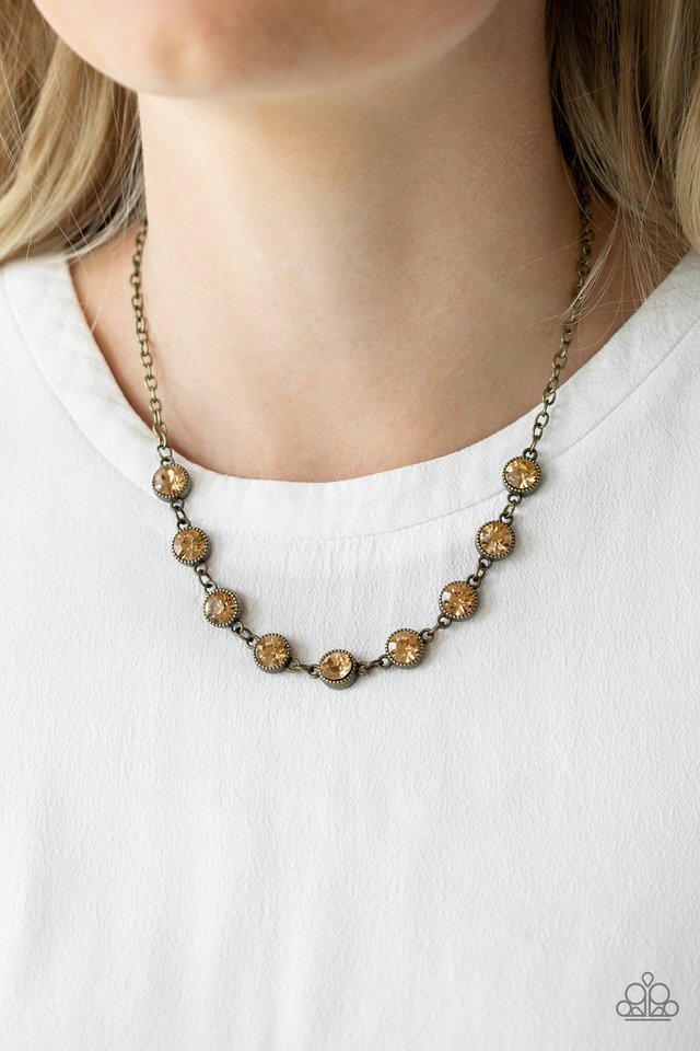 Paparazzi Accessories ❋Starlit Socials - Brass Necklace❋ Flat Rate Ship $4.50❋