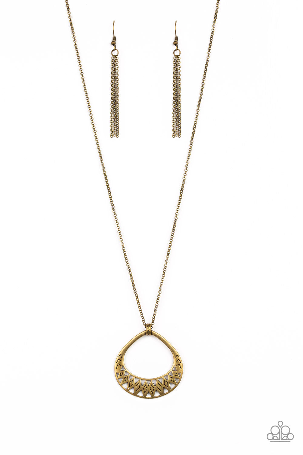 brought✽to✽you✽by✽blingflingbykat✽prehistoric-drama-brass-necklace✽paparazzi-accessories